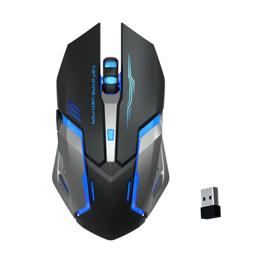 Silent PC Gaming Mouse Wireless RGB With Side Buttons