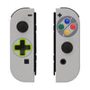 eXtremeRate Replacement Housing JoyCon Shell Buttons SNES Classic Soft Touch Controller Case for NS Switch Joy Con & OLED JoyCon