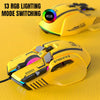 Professional Gaming Mouse RGB Voice Control 10 Keys 12800DPI 1000Hz 400ips RGB Wired Mouse Mice For Laptop PC