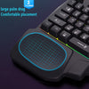 Nuos One Hand Ergonomics Gaming Keyboard USB RGB 35 Keys With Mouse Combo