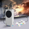 Game Console Holder Cooling Fan 3 Gear Adjustment Game Console Holder Cooling System with Color Light for Xbox Series S