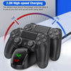 Dinofire Controller Charger for PS4/PS5 Original Controller Dual Gamepads Fast Charging Station For Playstation4 Playstation5